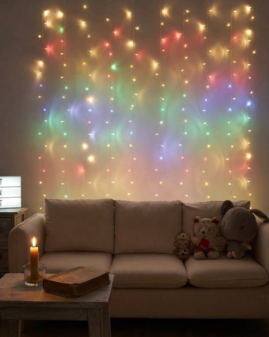 LED Curtain Fairy Lights 120–300 LEDs, 3 Colours Available