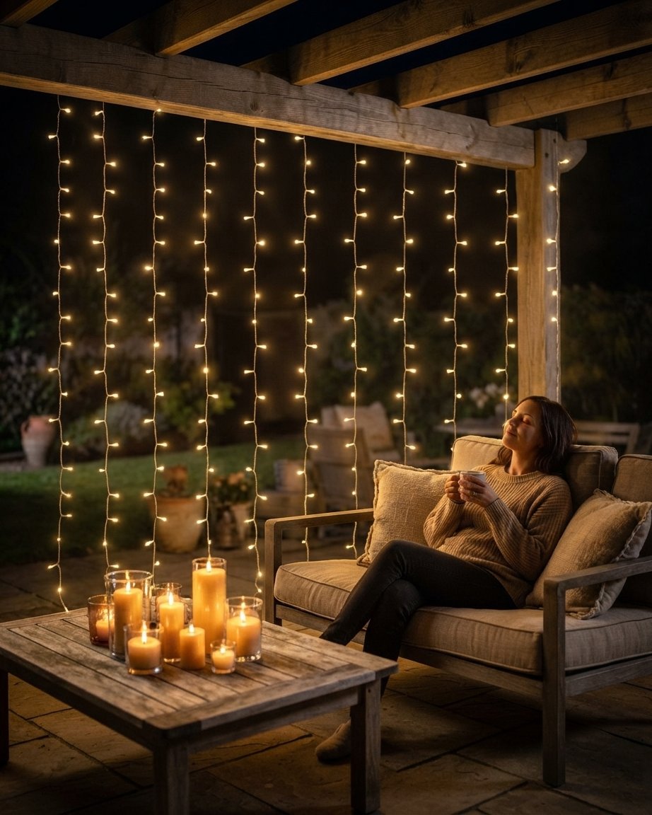 LED Curtain Fairy Lights with Remote, 8 Modes, USB