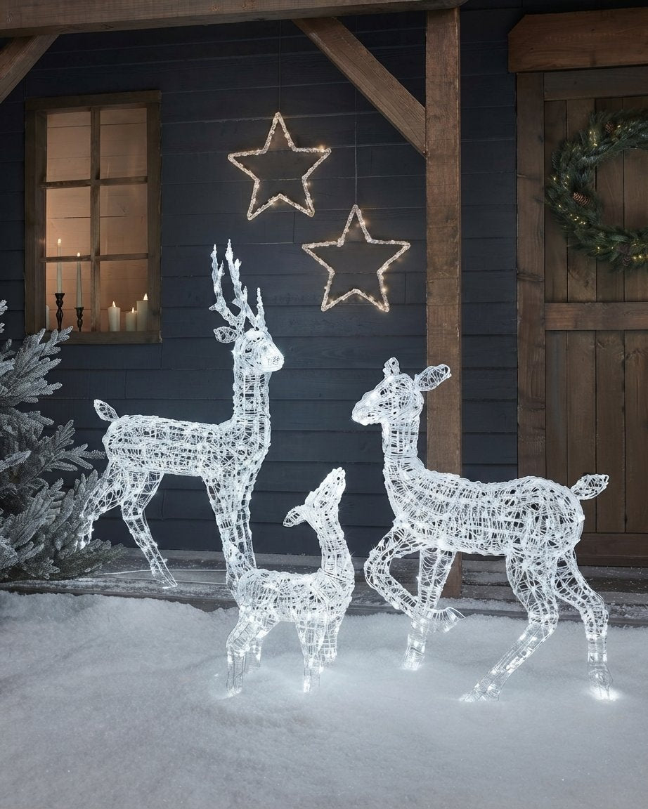 LED Reindeer Family Set – Outdoor Christmas Decoration
