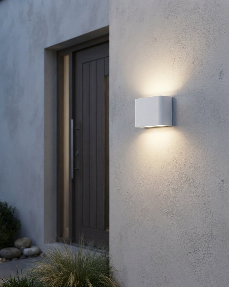 LED Up-Down Wall Light, Indoor & Outdoor, Black or White