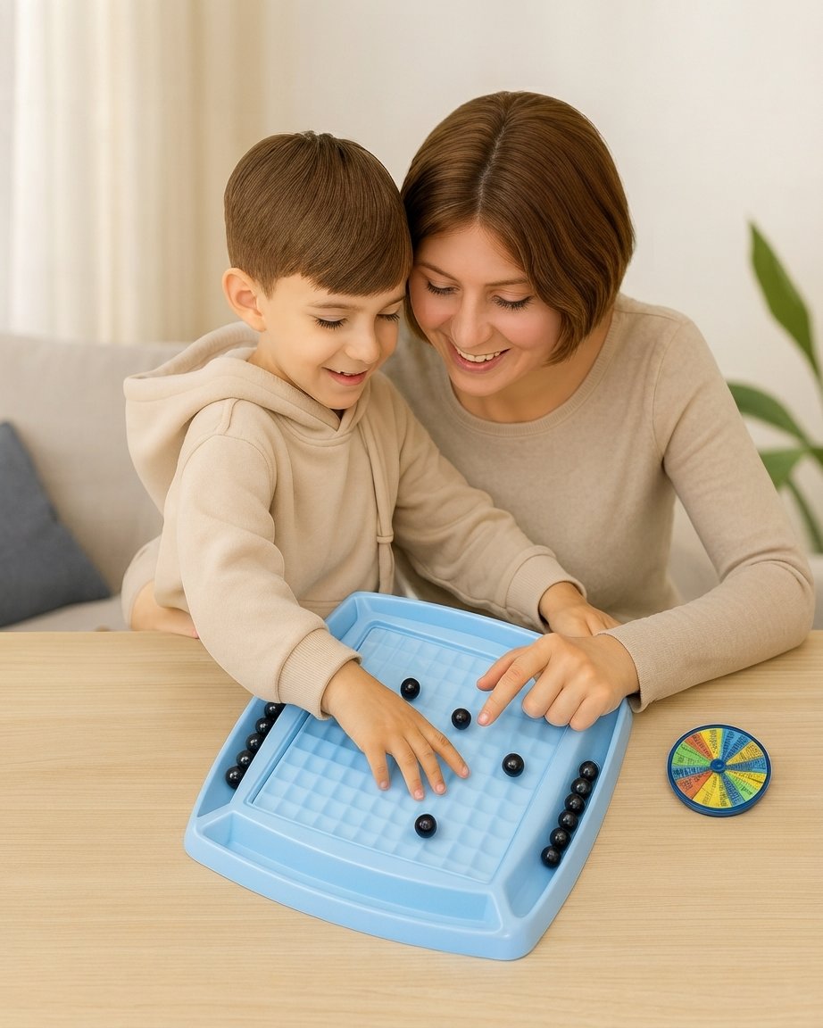 Magnetic Battle Chess Board Game with Spinner