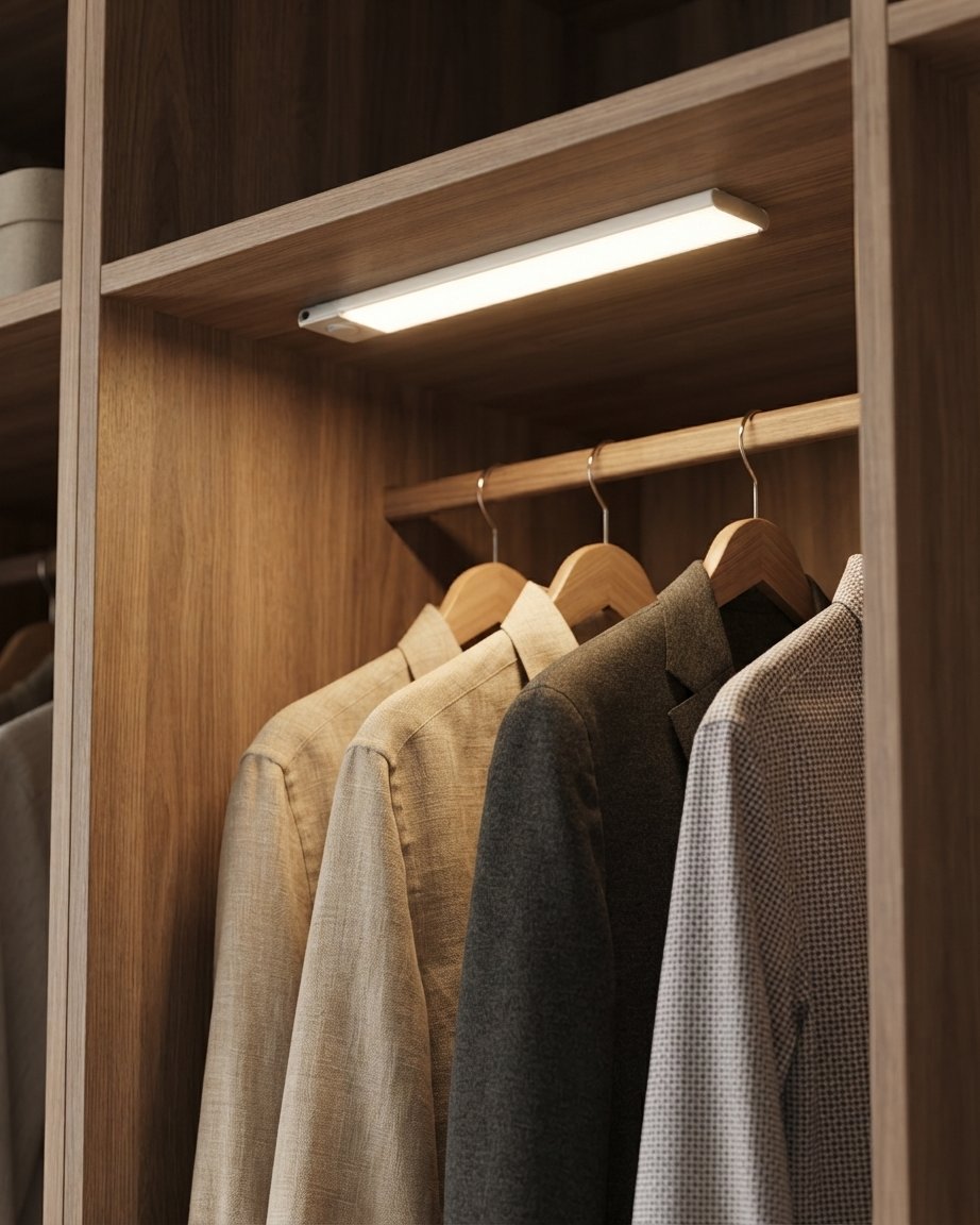 Motion Sensor LED Cabinet Light, Rechargeable Wireless