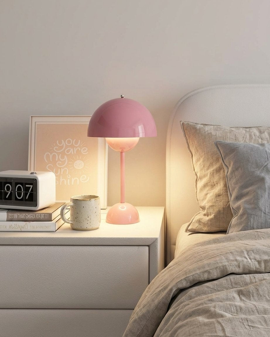 Mushroom Dome Table Lamp with Rounded Base