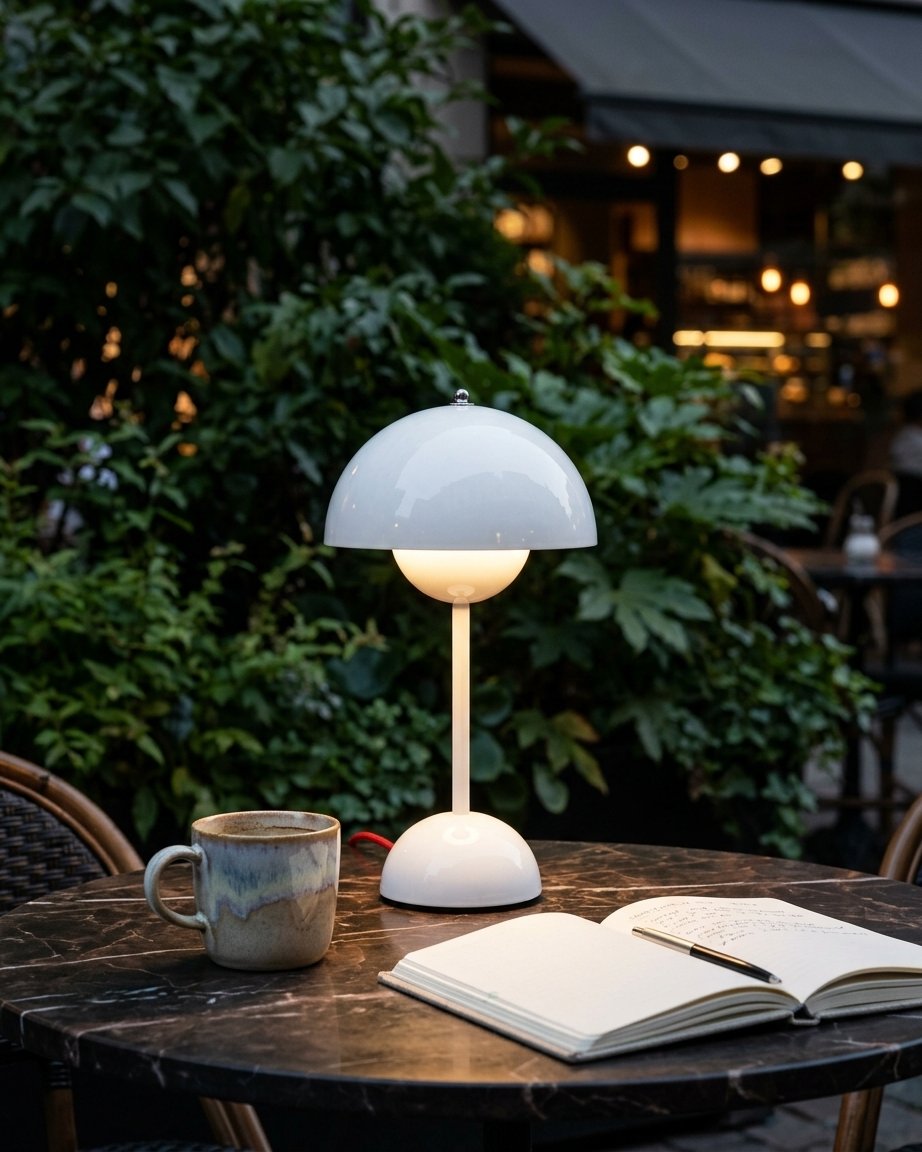 Mushroom Table Lamp, Cordless Rechargeable LED