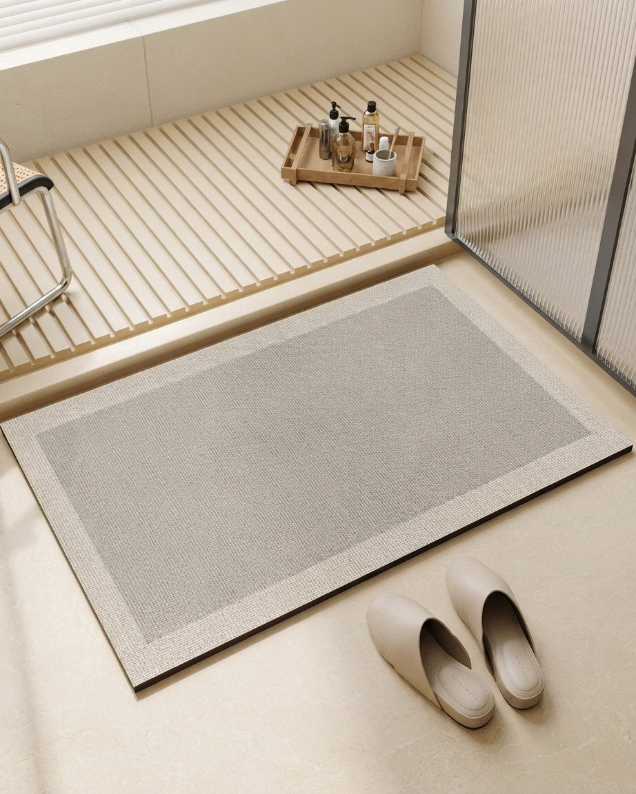 Quick-Dry Bath Mat with Non-Slip Base, 3 Sizes