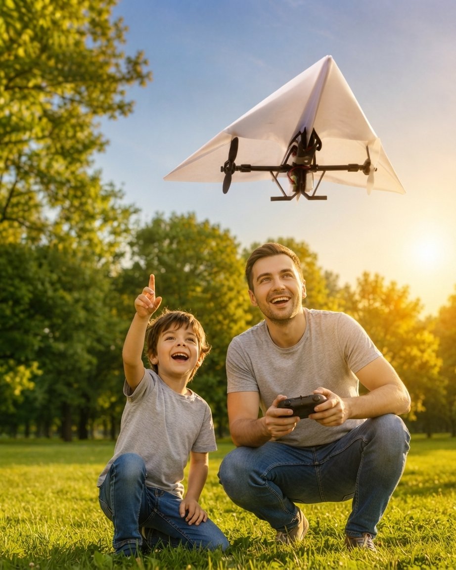 RC Paper Airplane with Gyroscope Stabilisation