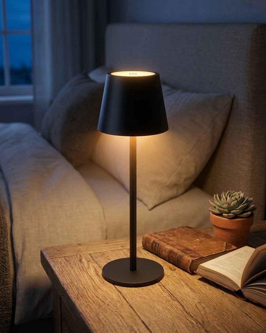Rechargeable LED Touch Table Lamp, Dimmable, 36 cm