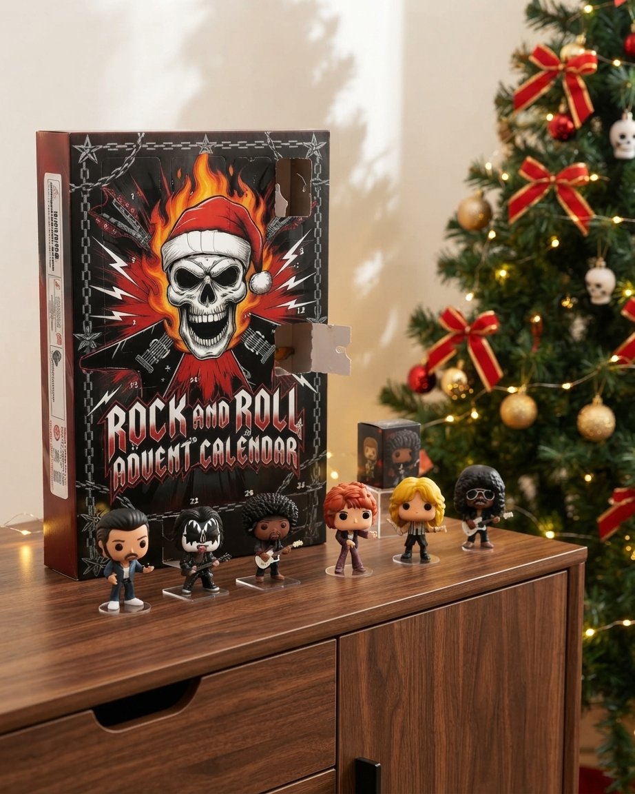 Rock and Roll Advent Calendar with 24 Mini Figures