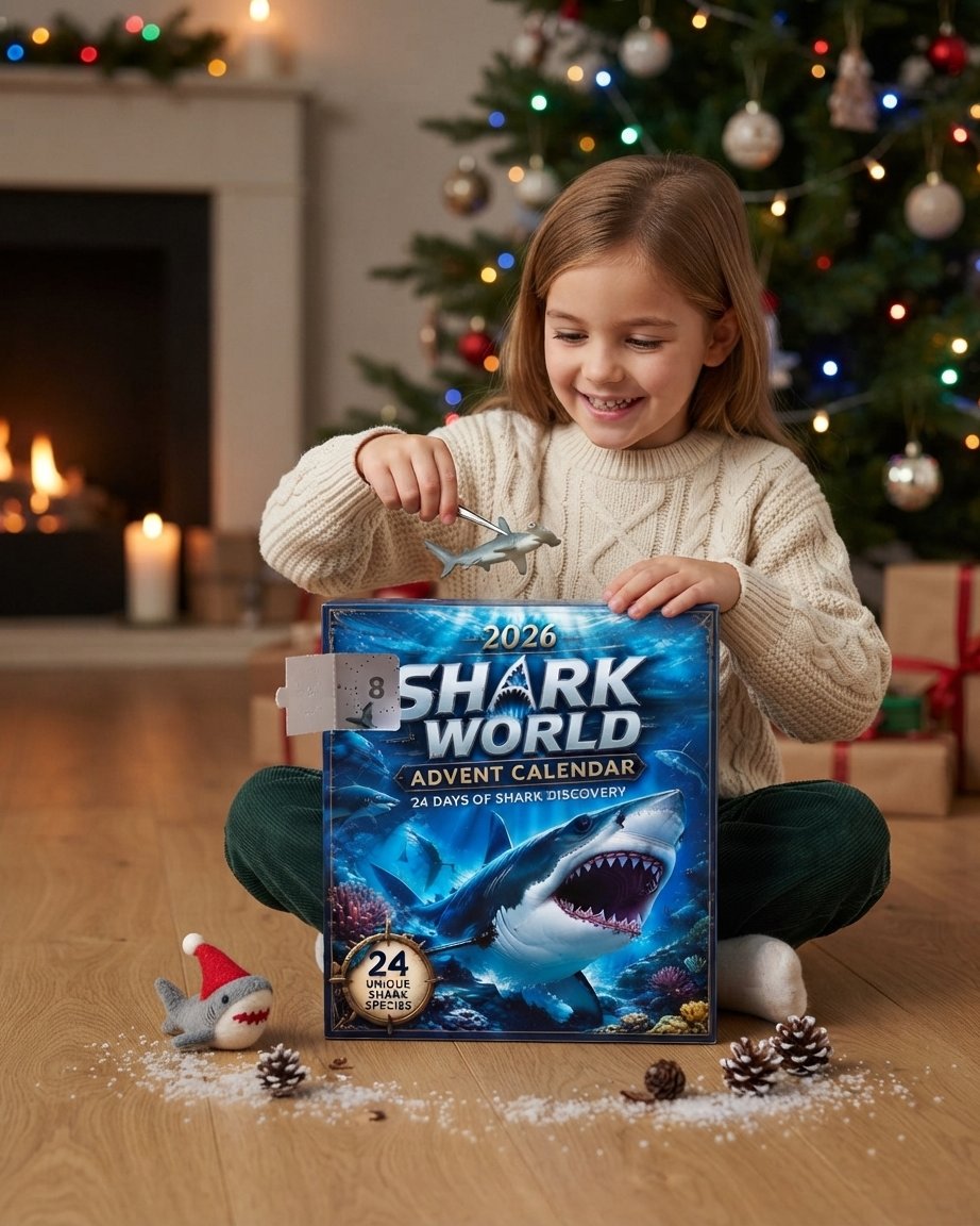 Shark Advent Calendar with 24 Collectible Figures