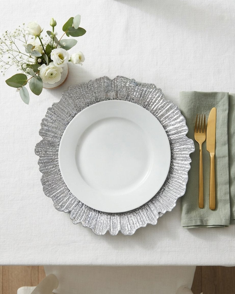 Silver Reef Charger Plates, 13 in – Set of 6