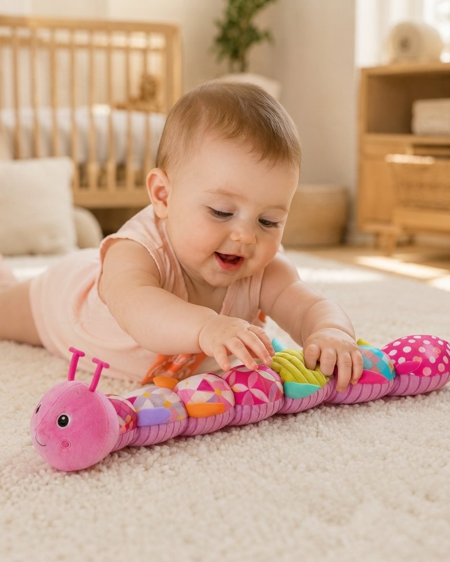 Soft Musical Caterpillar Rattle Toy for Babies