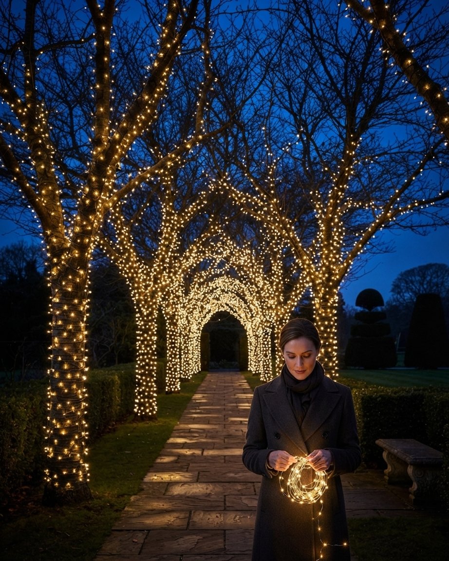 Solar String Lights – 100 LED, 17 m, Garden & Patio