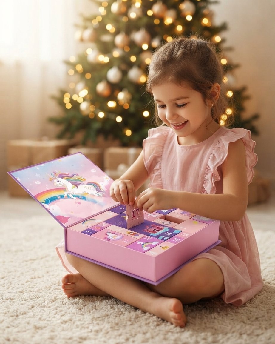 Unicorn Advent Calendar with 24 Jewellery & Hair Accessories