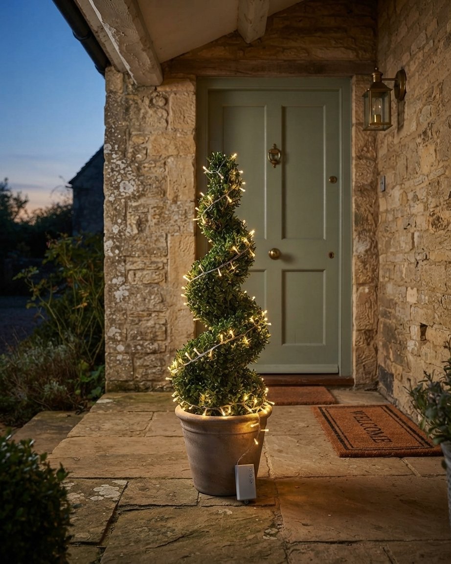 Warm White LED String Lights, Battery Operated, 200 LEDs