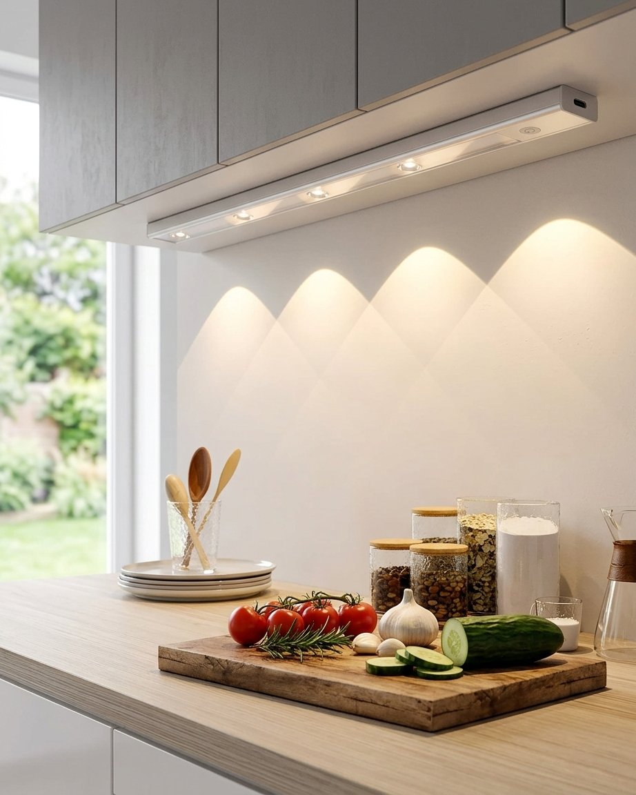 Wireless LED Cabinet Light with Motion Sensor, USB-C