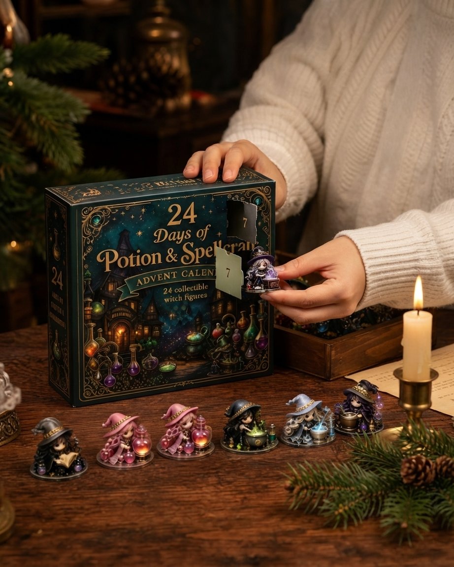 Witch Figures Advent Calendar – 24 Collectible Figurines