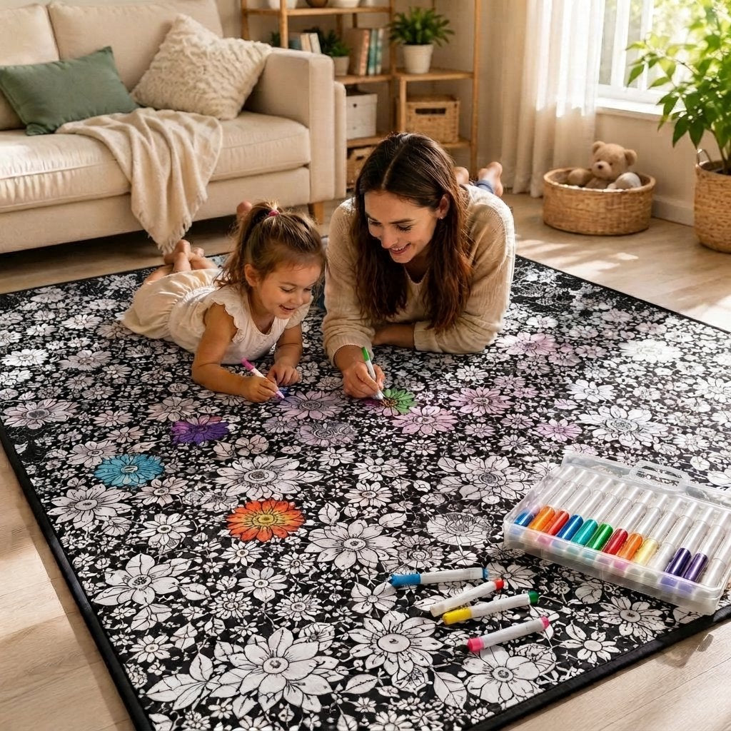 DIY Colouring Blanket – Washable Plush, Kids & Teens — Halloween