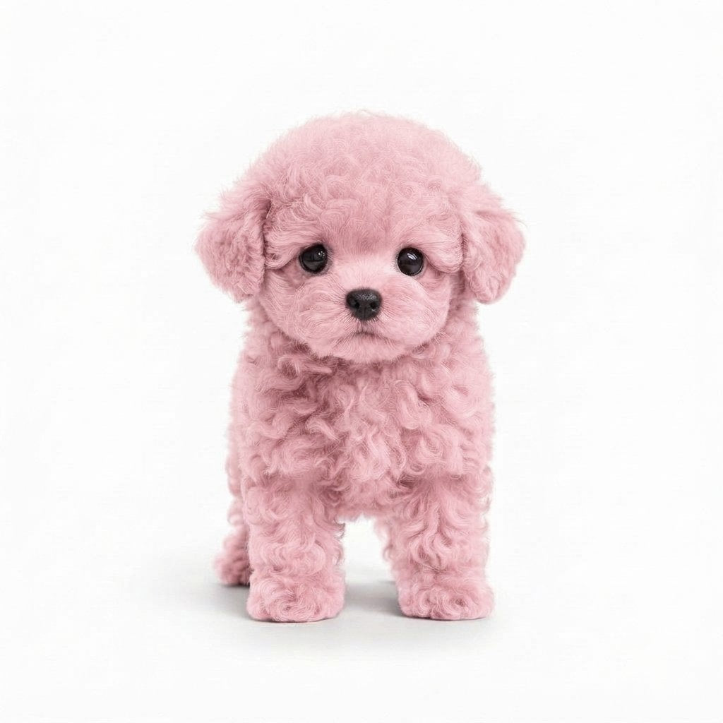 Interactive Plush Puppy Toy with Sound and Movement — Plain Pink