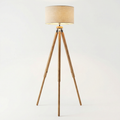 Modern Tripod Floor Lamp with Fabric Shade