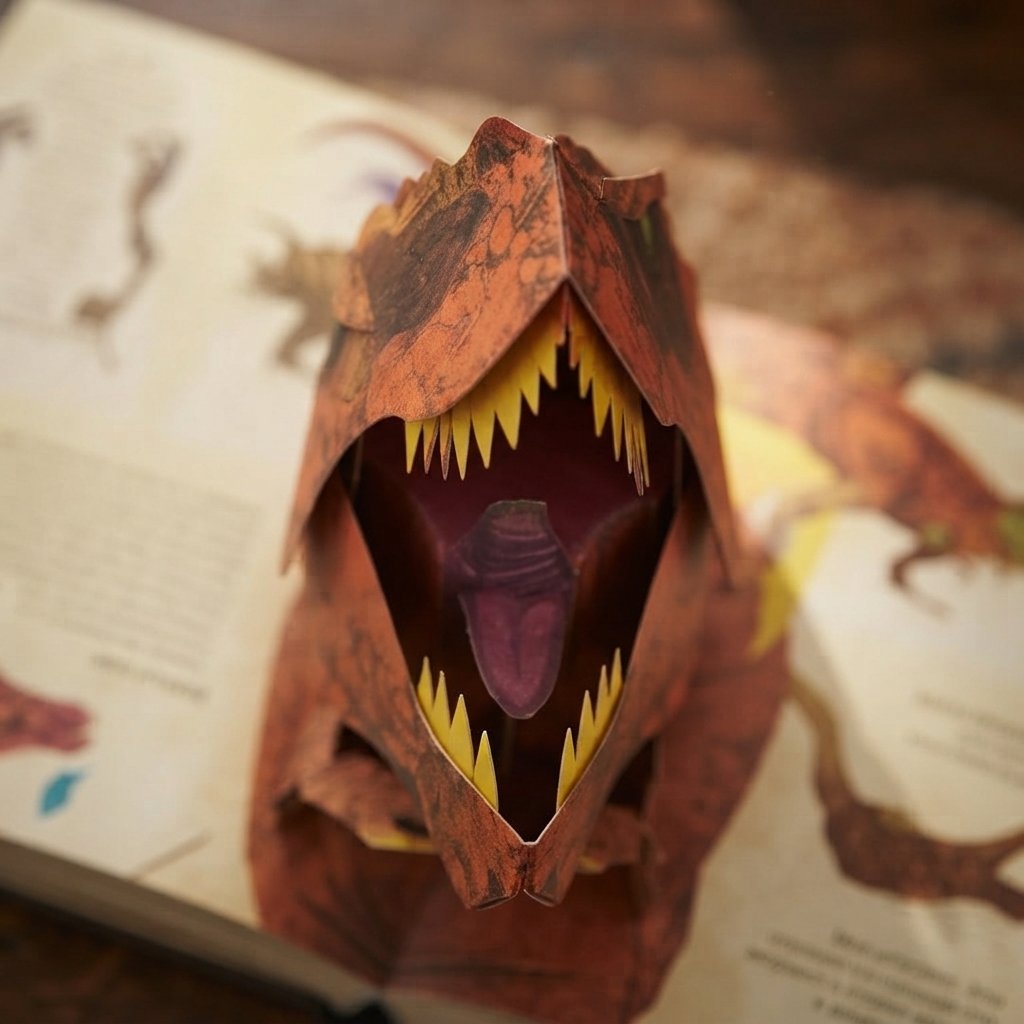 3D Pop-Up Dinosaur Book for Children