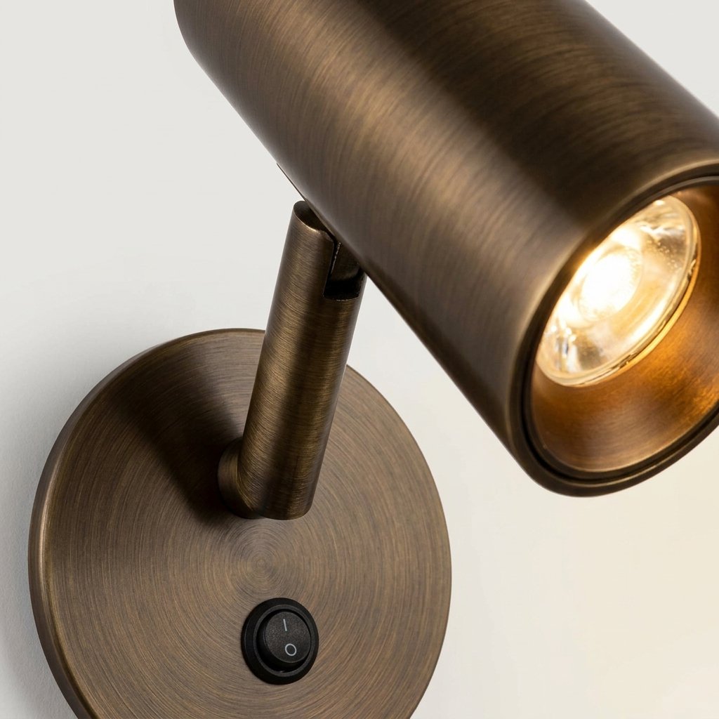 Adjustable LED Wall Reading Lamp with Cylindrical Head