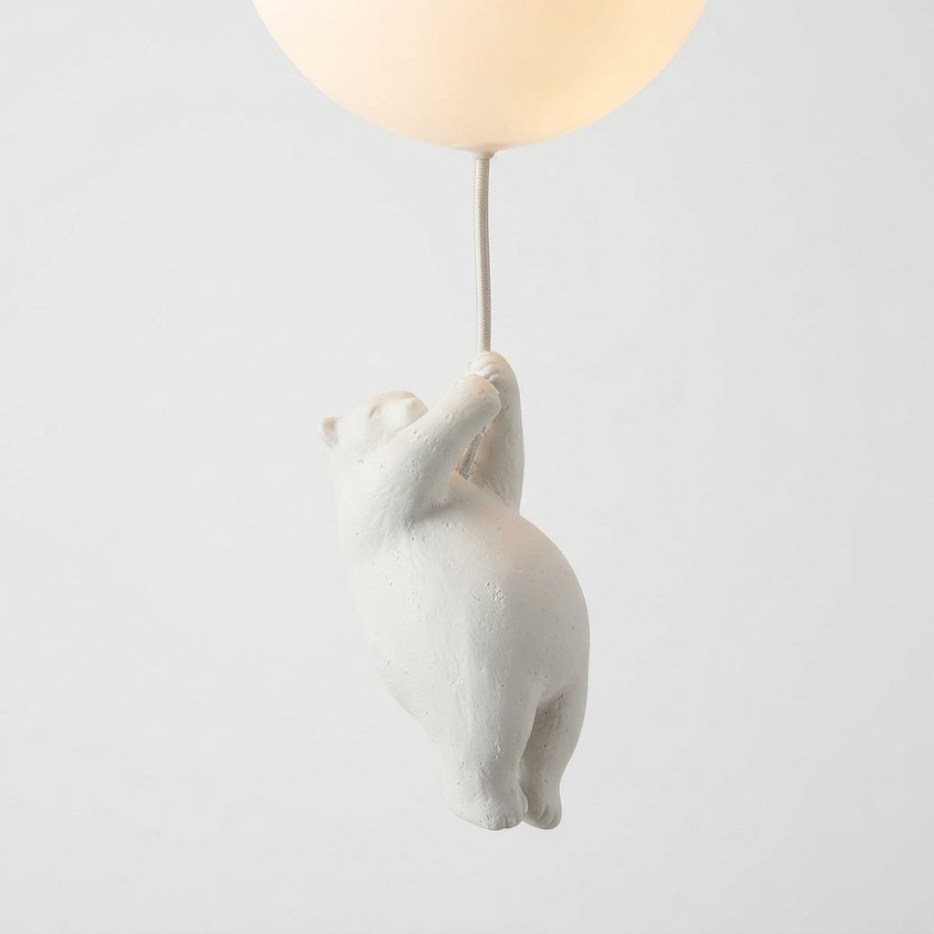 Bear & Balloon Children's Ceiling Light, Warm White