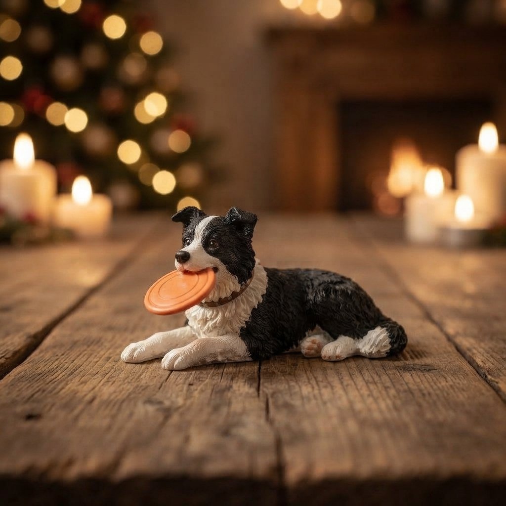 Border Collie Advent Calendar with 24 Figurines