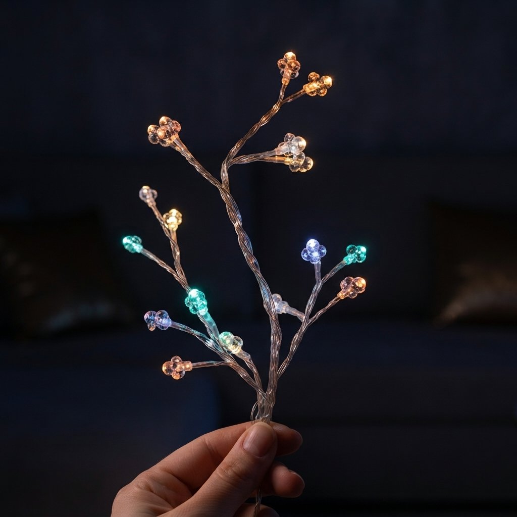 Branched Firecracker Fairy Lights with LED Copper Wire