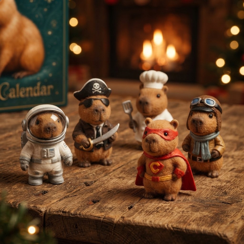 Capybara Advent Calendar 2026 with 24 Surprise Figures