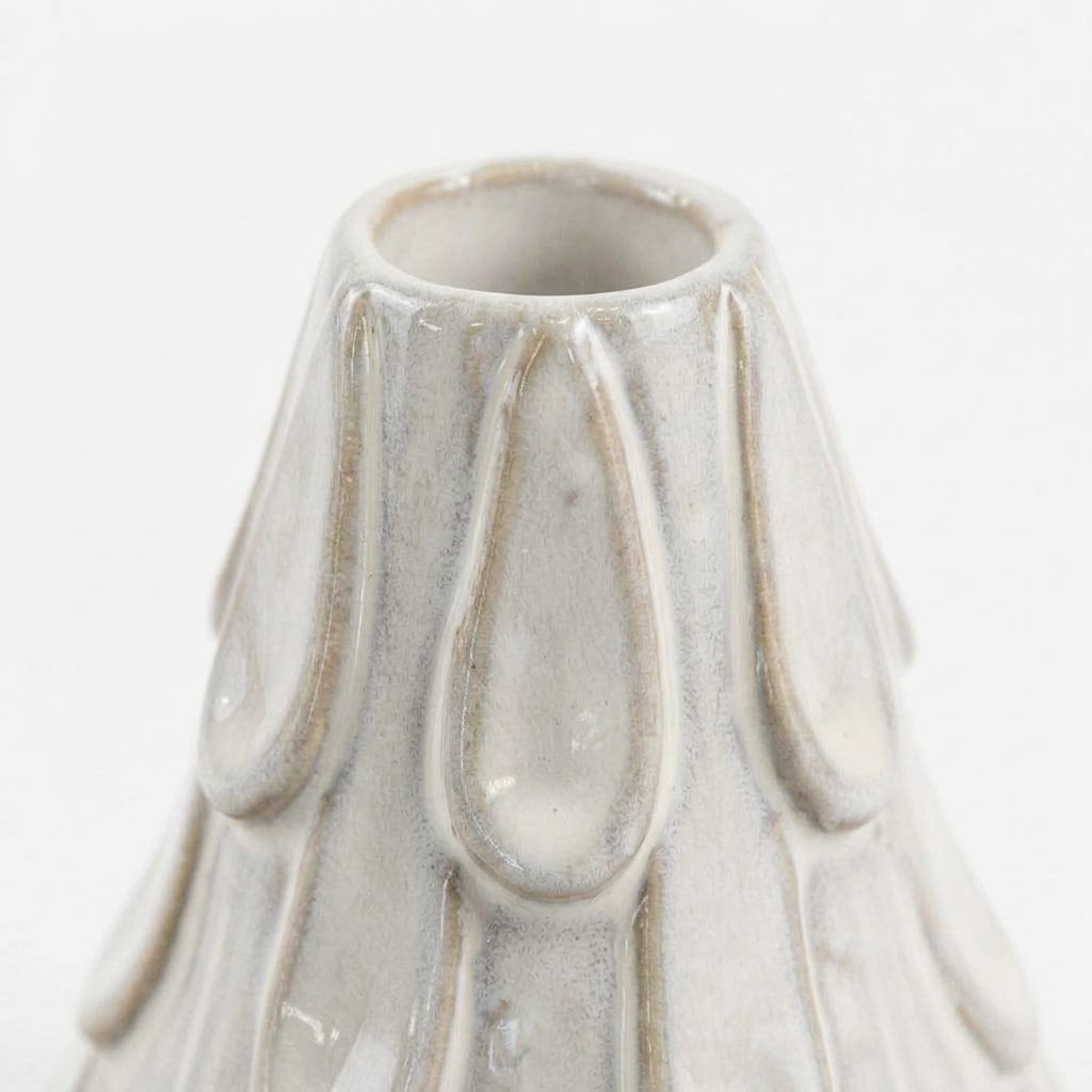 Ceramic Christmas Tree Candle Holder, 8.5 cm