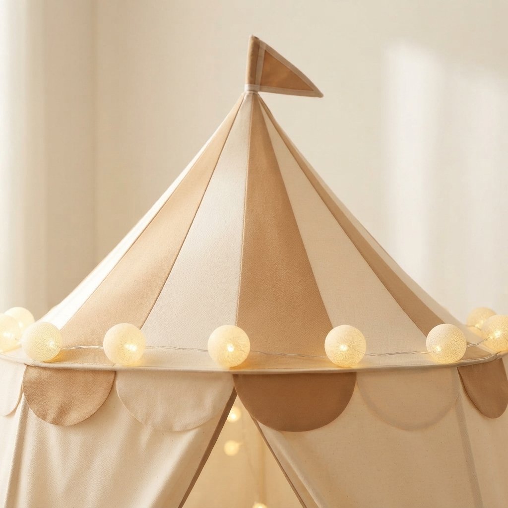 Children's Pop-Up Circus Pavilion Play Tent, Cotton Canvas
