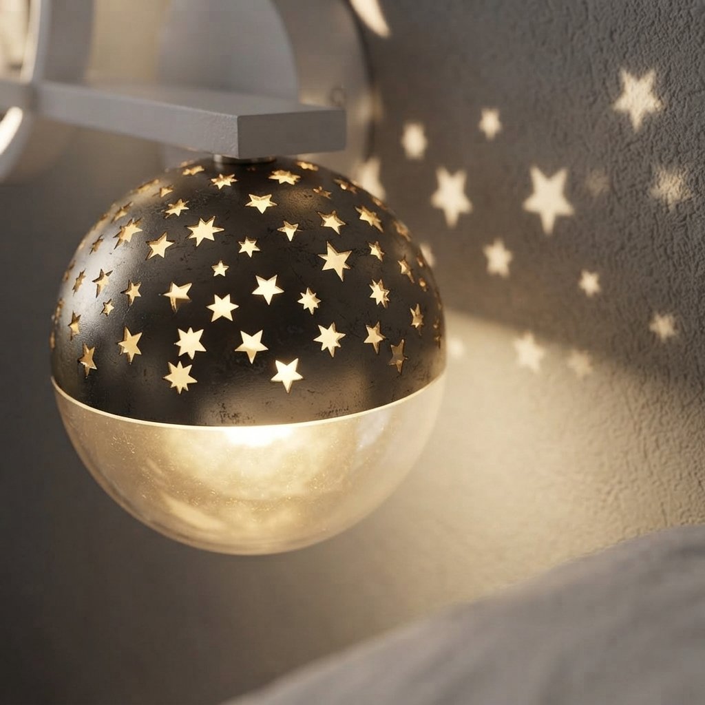 Children's Star Projector Wall Light with Astronaut
