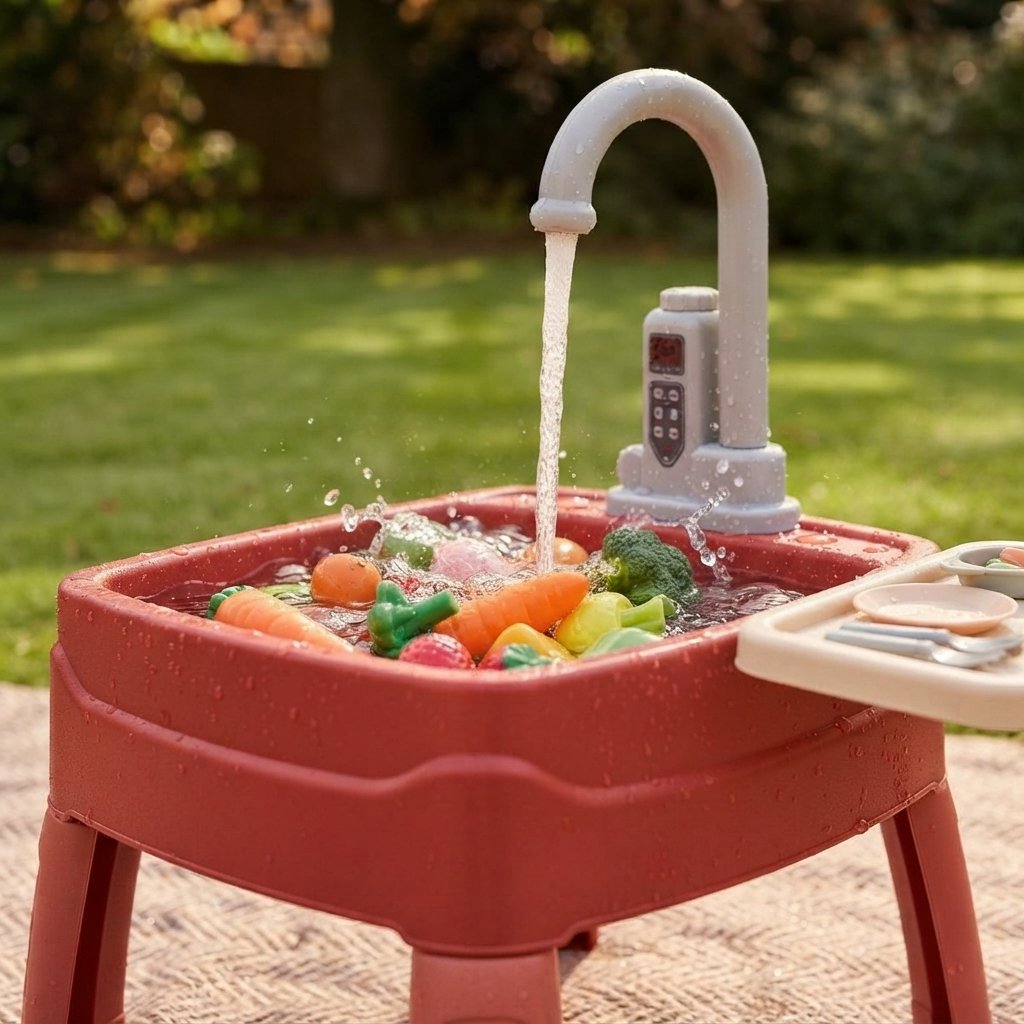 Children's Water Activity Table with Working Tap