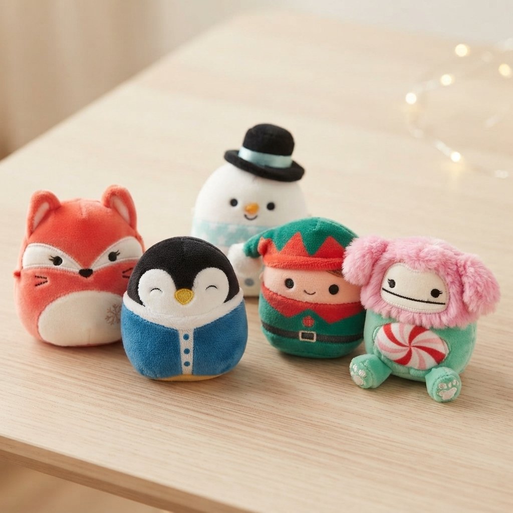 Christmas Advent Calendar with 24 Collectible Plush Figures