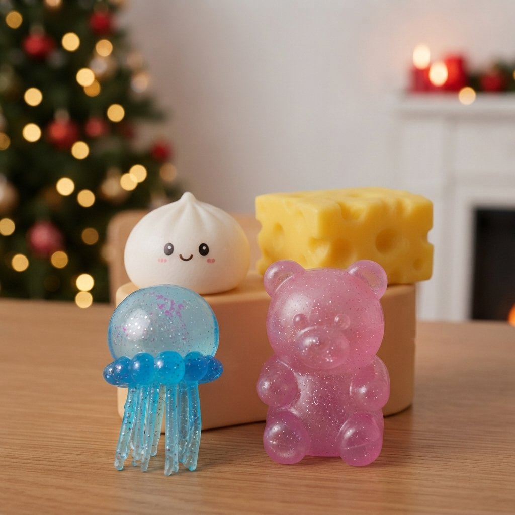 Christmas Advent Calendar with 24 Squishy Surprise Toys