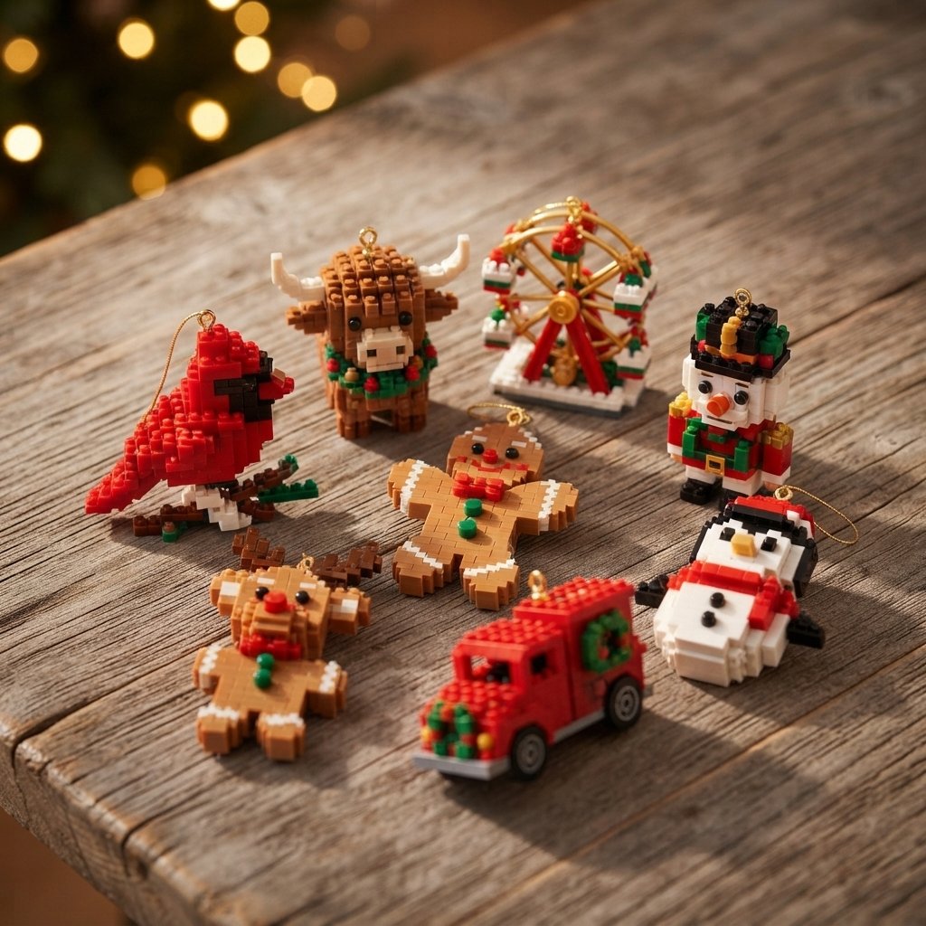 Christmas Brick Ornament Advent Calendar – 24 Mini Builds