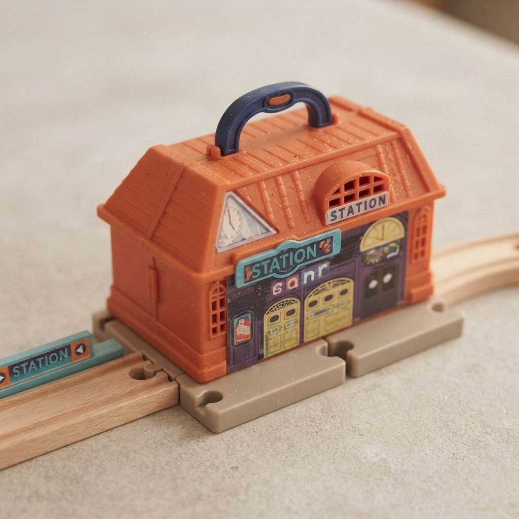 City Train Track Playset, 217-Piece Set for Kids 3+