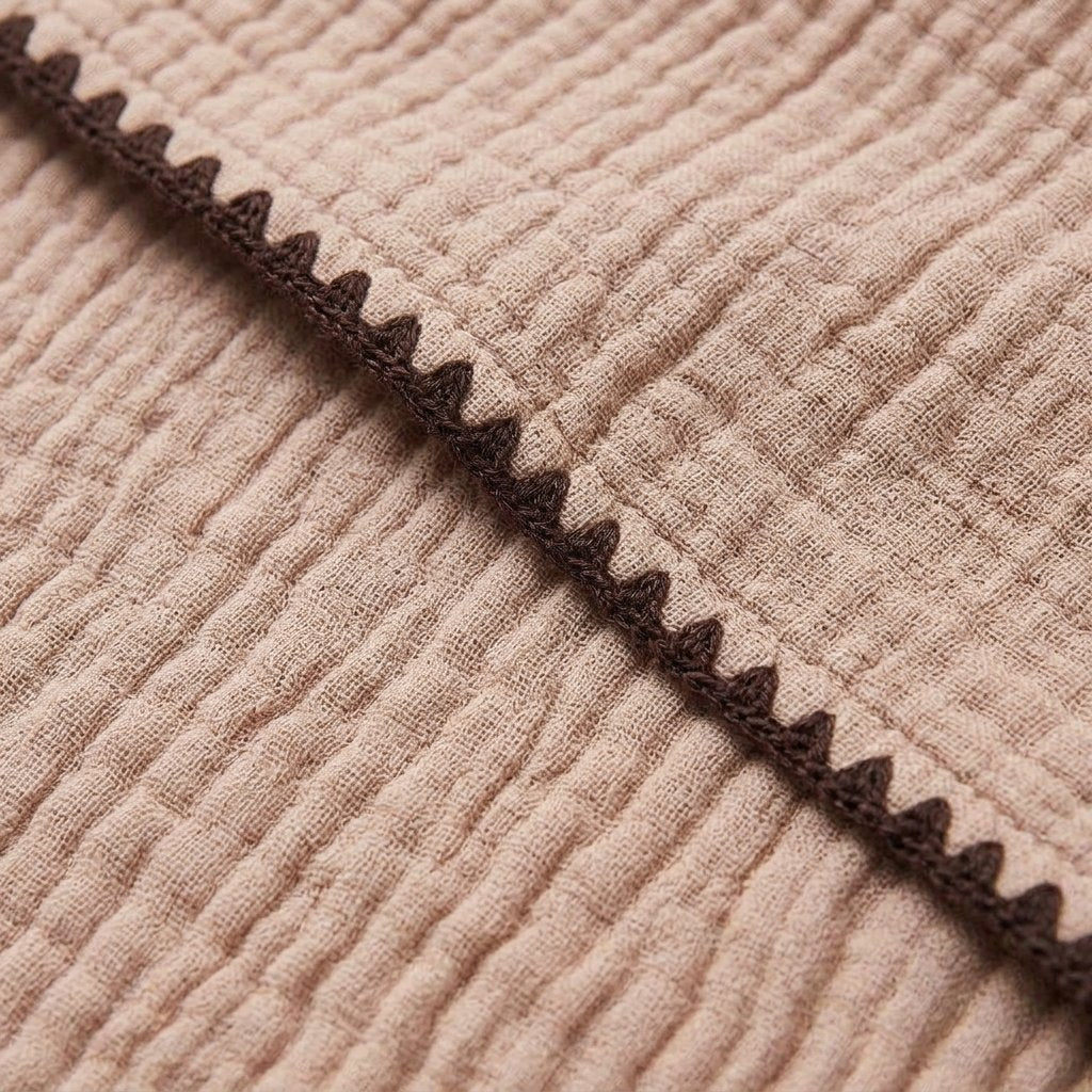 Cotton Muslin Throw Blanket – Lightweight, Breathable