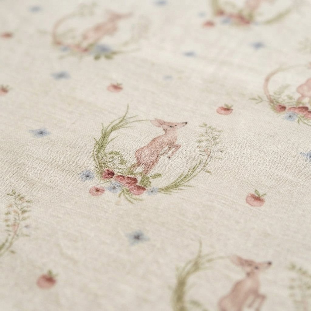 Cushioned Linen Baby Changing Mat – Portable & Washable