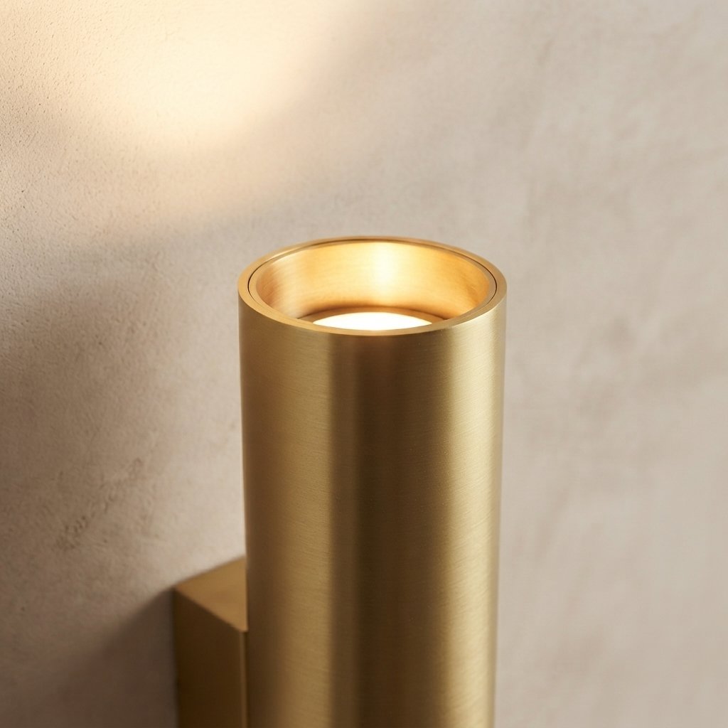 Cylindrical Up-Down LED Wall Light, Hardwired Indoor Sconce