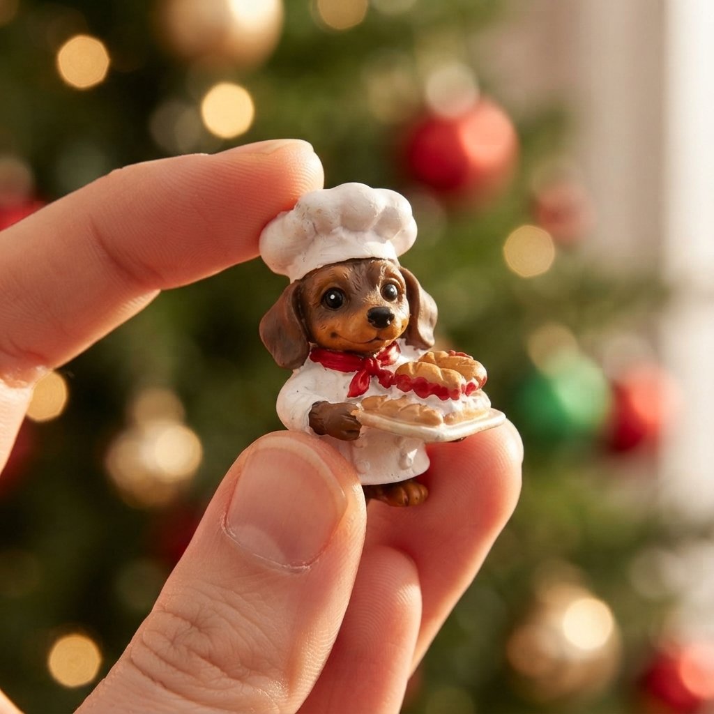 Dachshund Advent Calendar with 24 Miniature Figurines