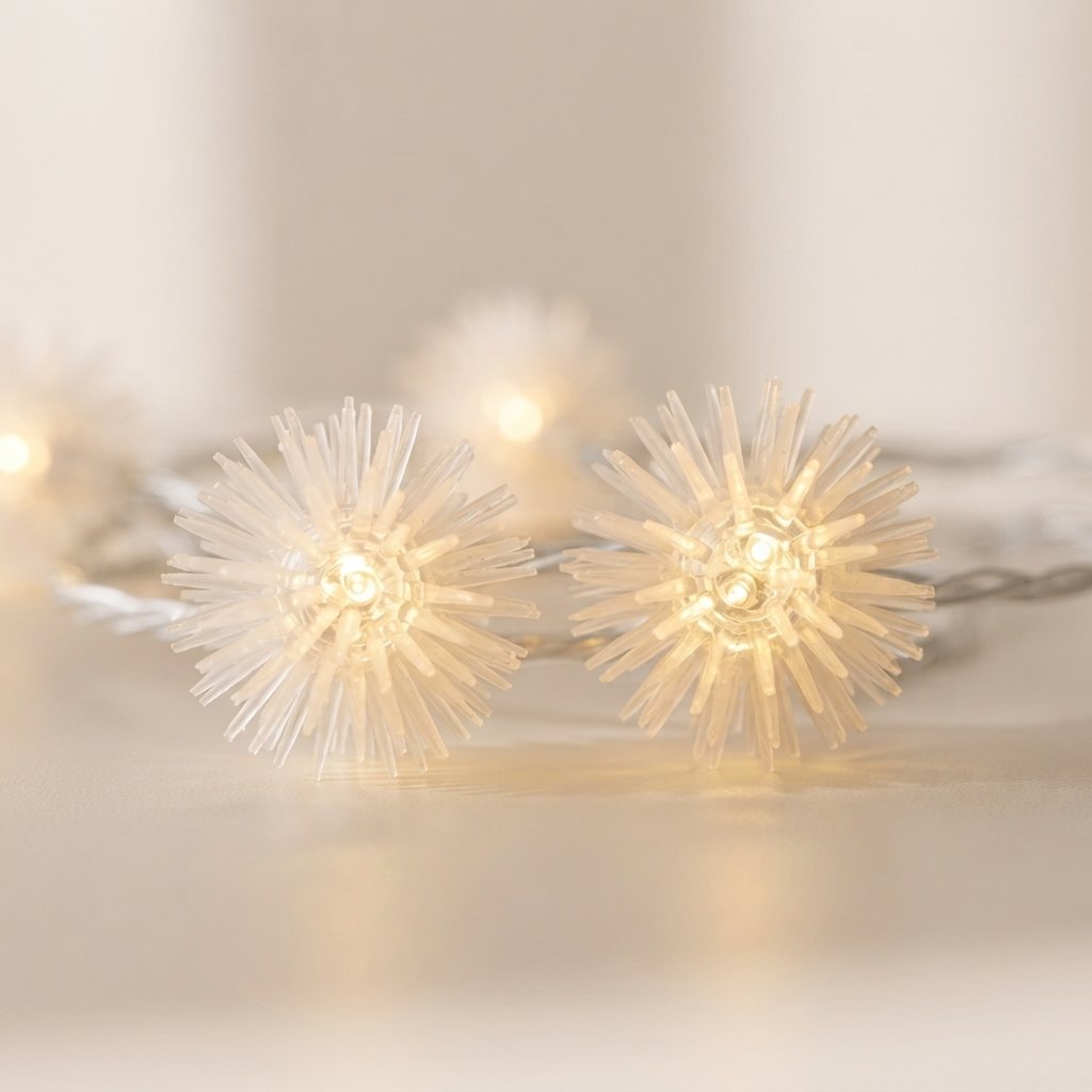 Dandelion LED String Lights, Battery Powered, Warm White