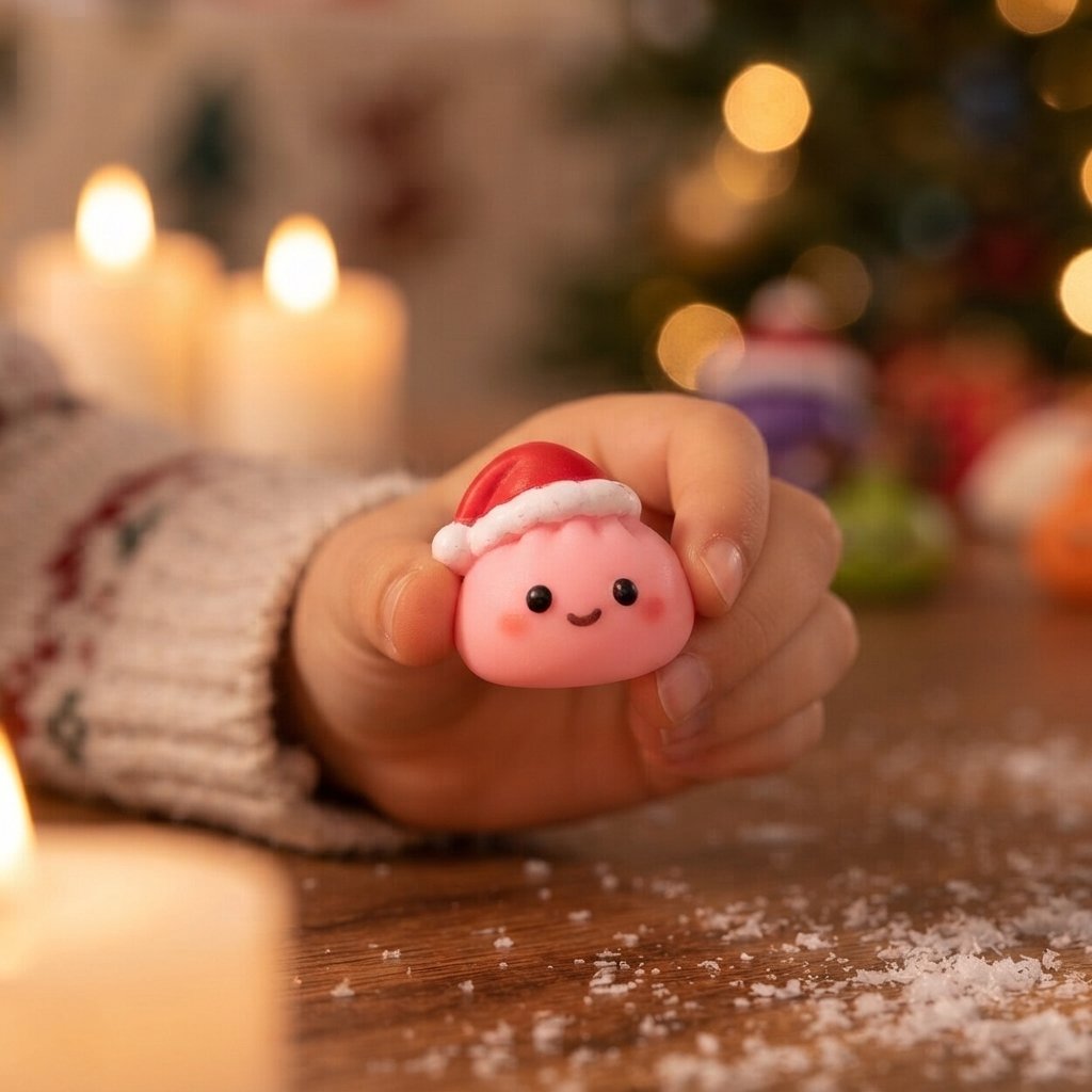 Dumpling Advent Calendar with 24 Squishy Figures