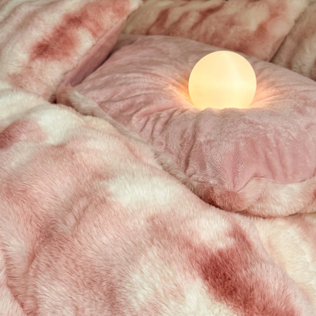 Faux Rabbit Velvet Duvet Cover Set, 4-Piece Winter Bedding
