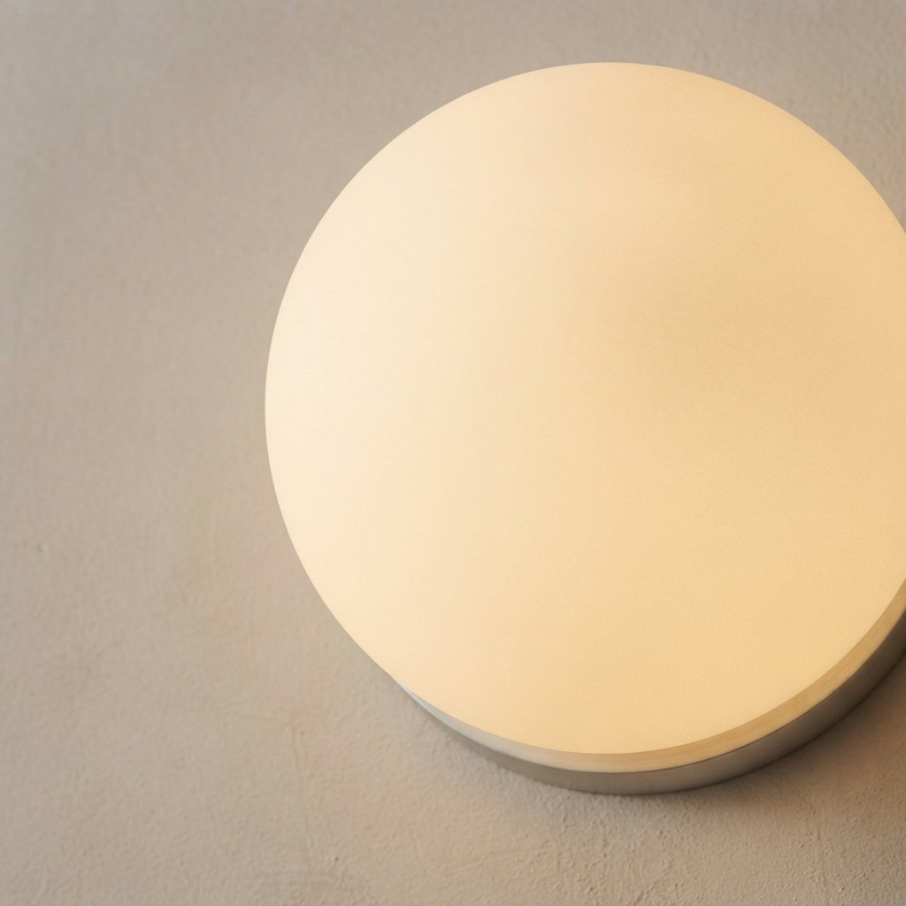 Frosted Glass Globe Wall Light, Warm White
