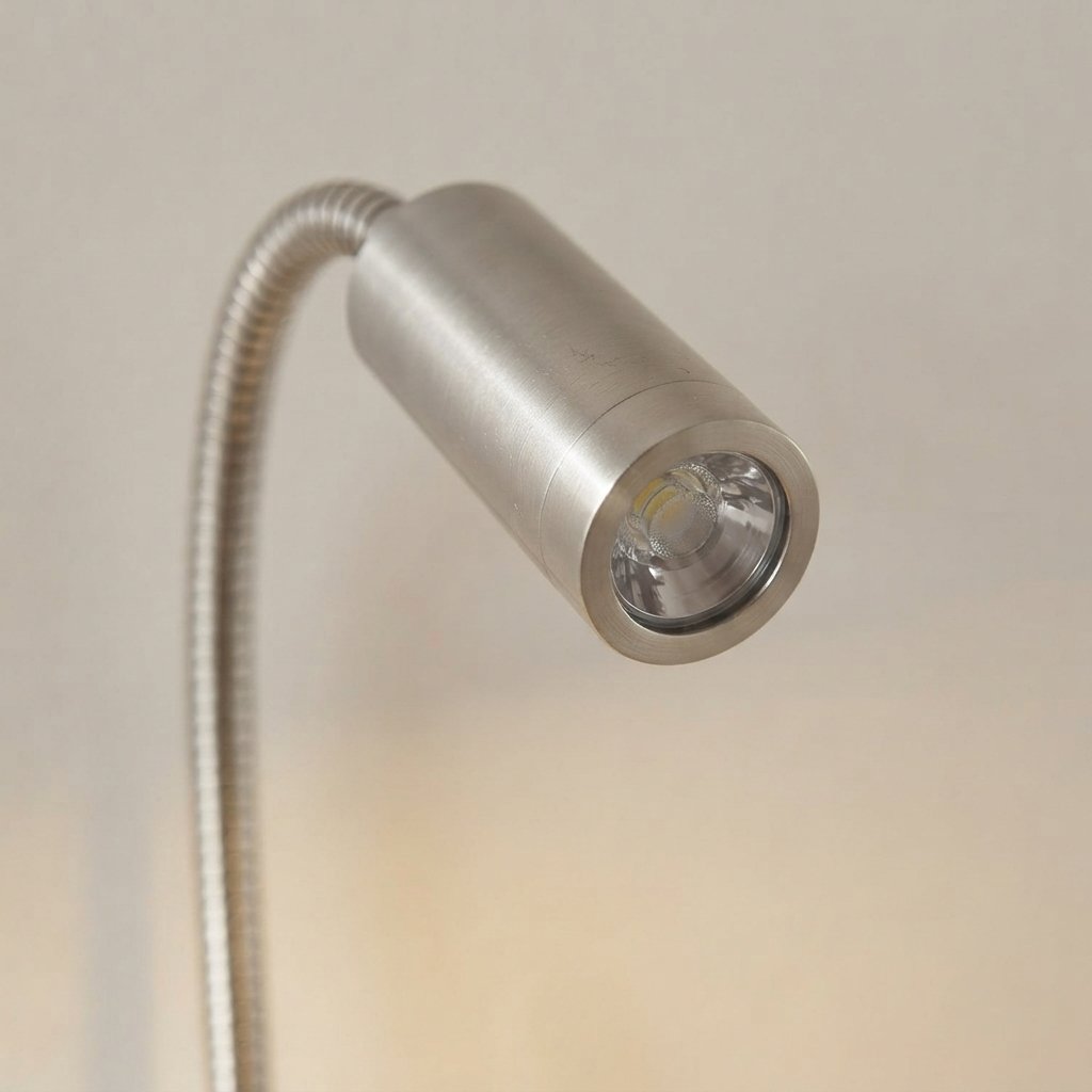 Gooseneck LED Wall Reading Light, Flexible Arm, 3W