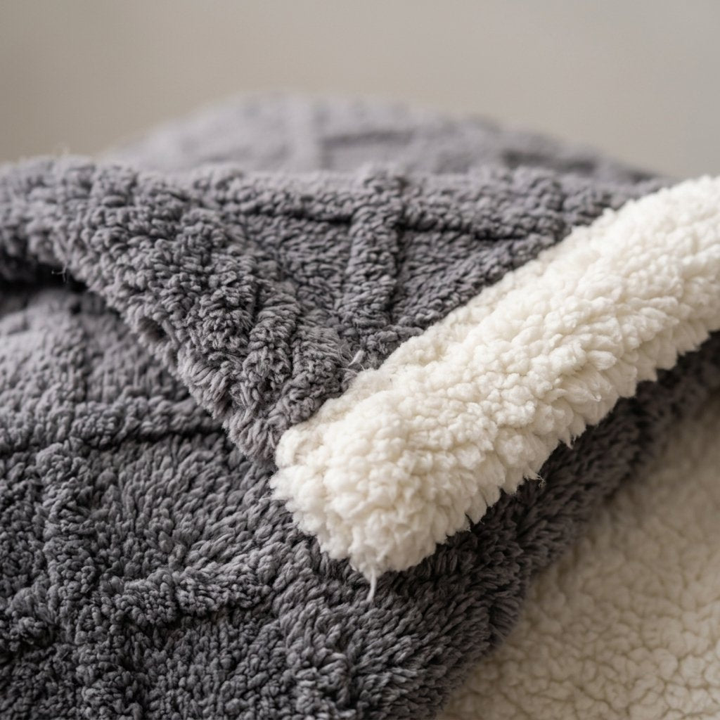 Jacquard Berber Fleece Blanket, Double-Thick & Soft