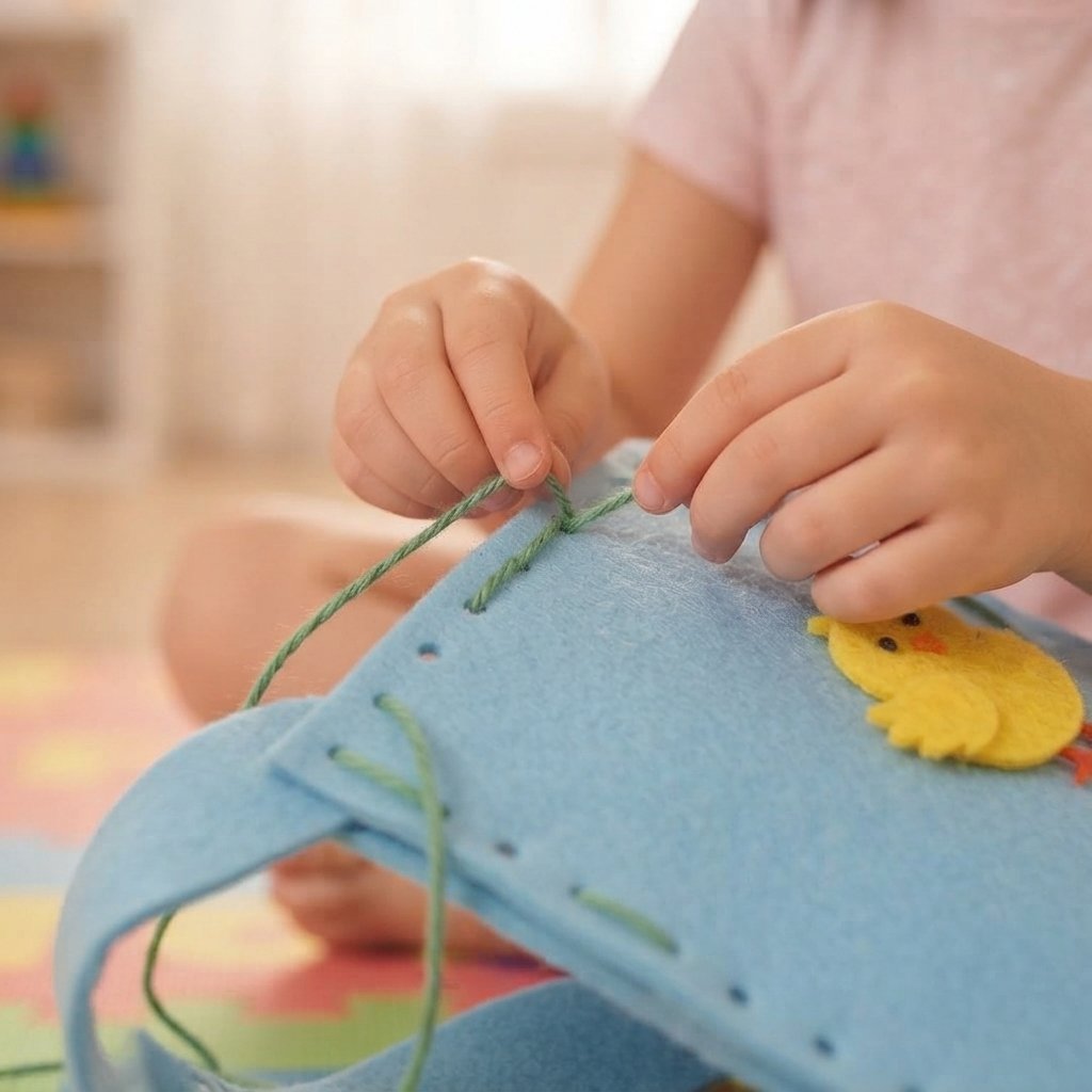 Kids Felt Bag Sewing Kit — 8-Piece DIY Craft Set