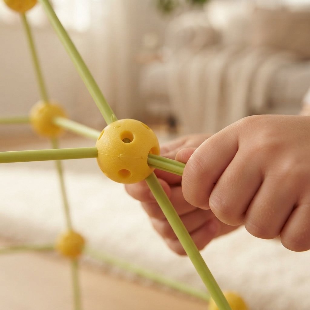 Kids Fort Building Kit – Sticks & Balls Construction Set