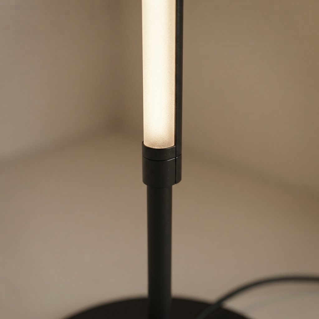 Minimalist Linear LED Floor Lamp with Warm Glow